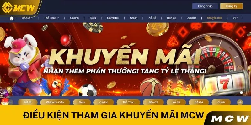 Điều kiện tham gia khuyến mãi MCW